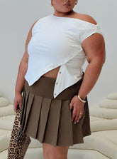 Karre Off The Shoulder Top White Curve