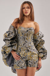 AMINA BROCADE SHRUG