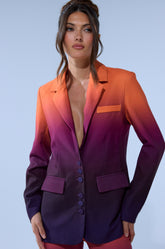 RISE AND SHINE OMBRE BLAZER