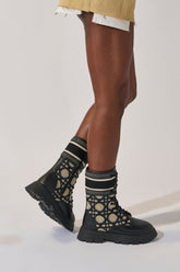 AMADA CANVAS PRINT COMBAT BOOT