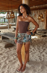 Golden Grace Beaded Mini Skirt Saltwater