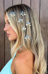 Axton 6 Pack Hair Clips Silver