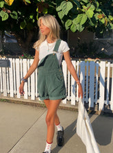 Kacey Short Overalls Khaki