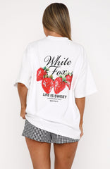 Done With The Games Oversized Tee White
