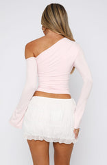 Said So Long Sleeve Top Baby Pink