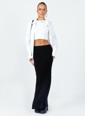 Jodie Maxi Skirt Black Petite
