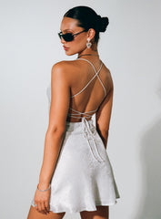 Clemence Mini Dress Silver
