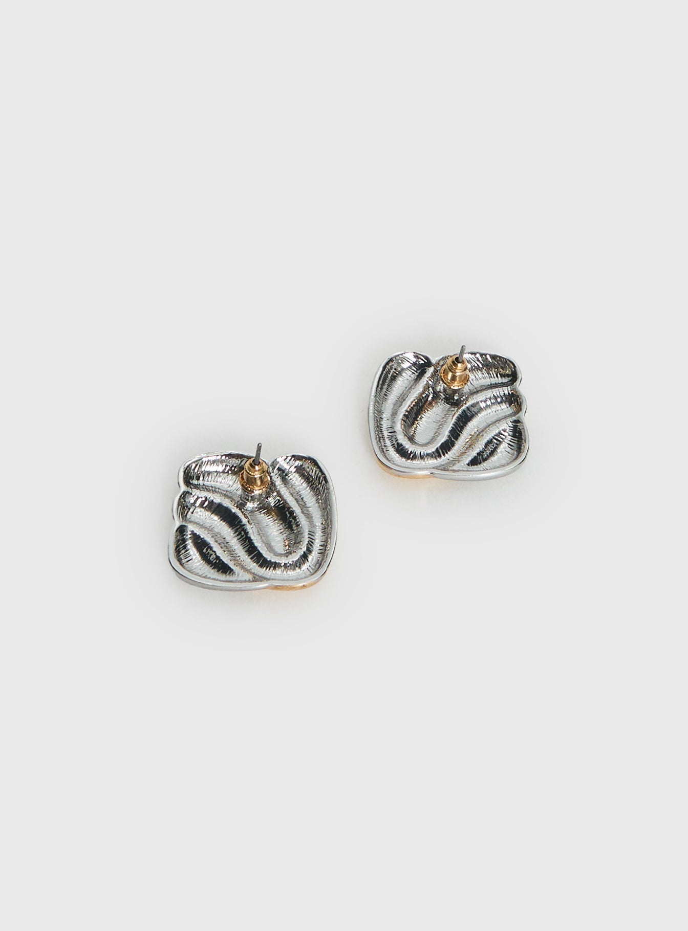 Heavenly Dream Square Earrings Gold / Silver