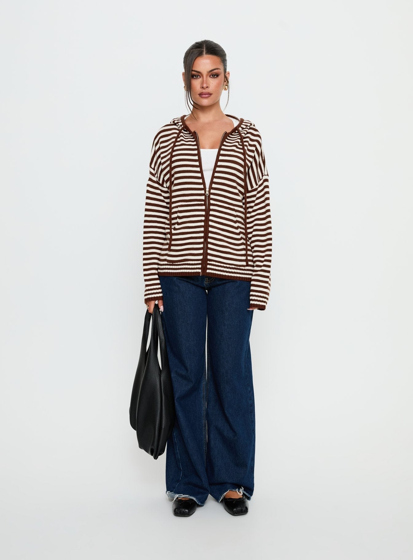 Brienna Zip Jacket Brown