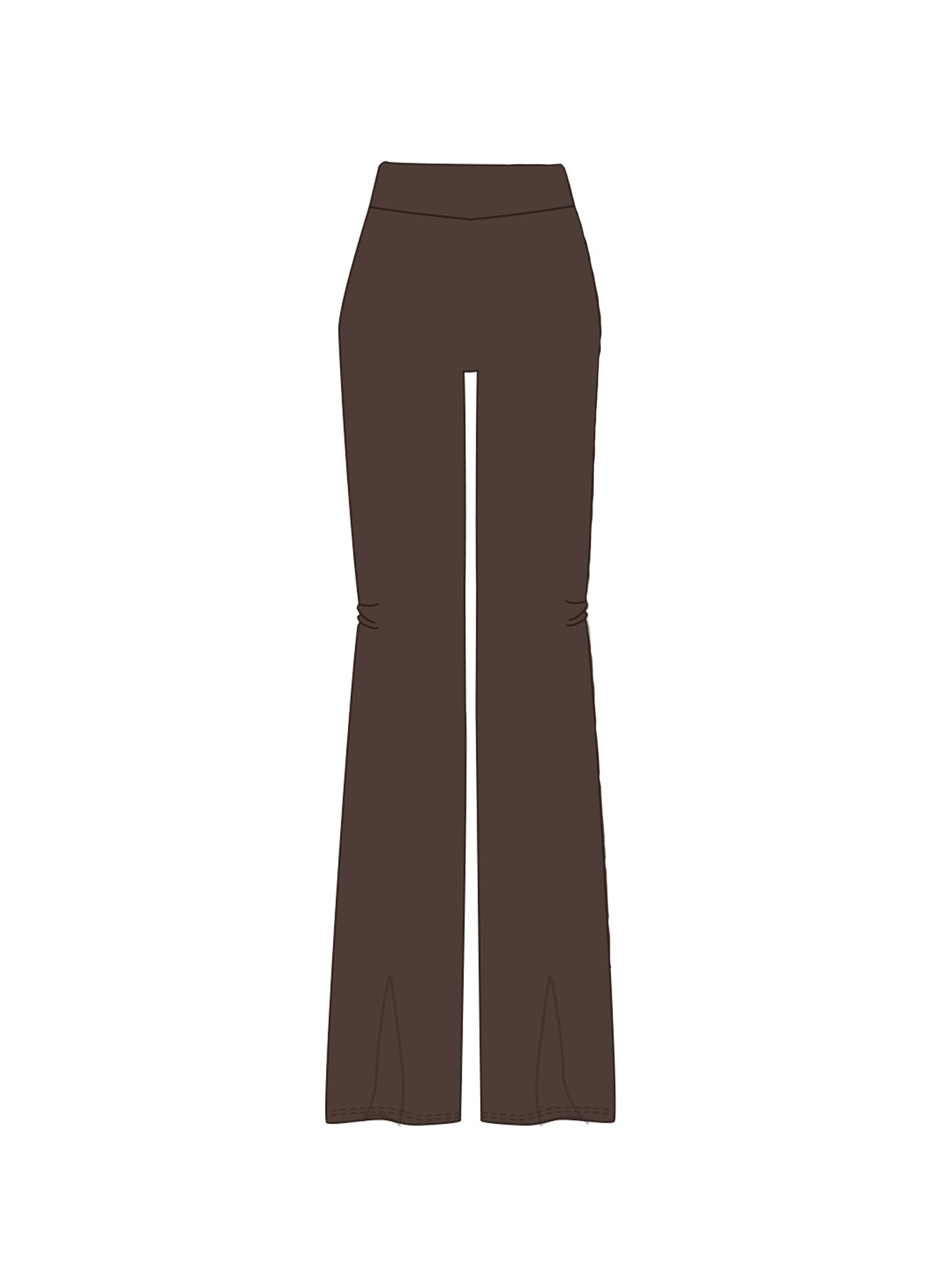 Energize Active Invisible Scrunch Flare Leggings Brown