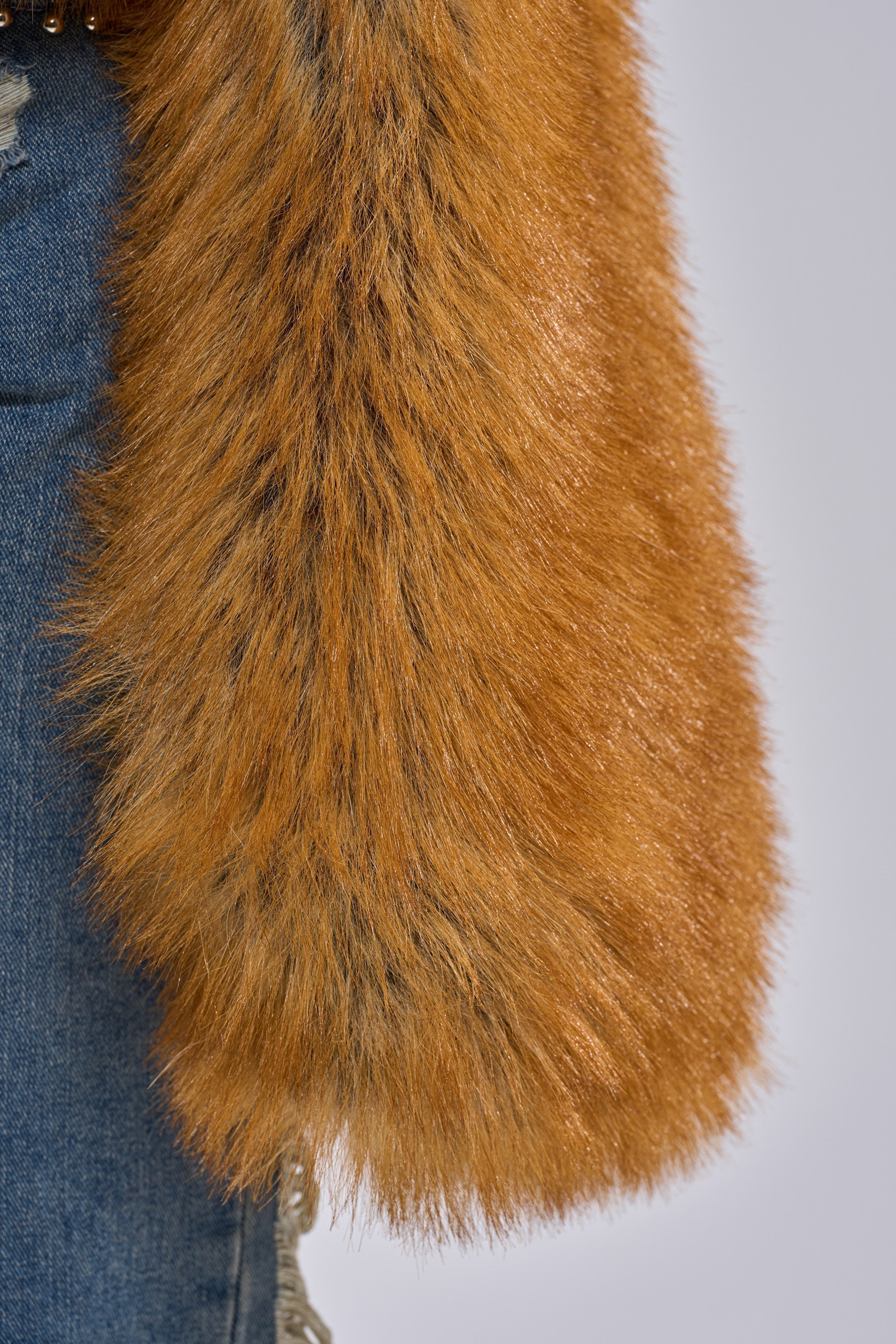 SNOW DAY FAUX FUR SWEATER