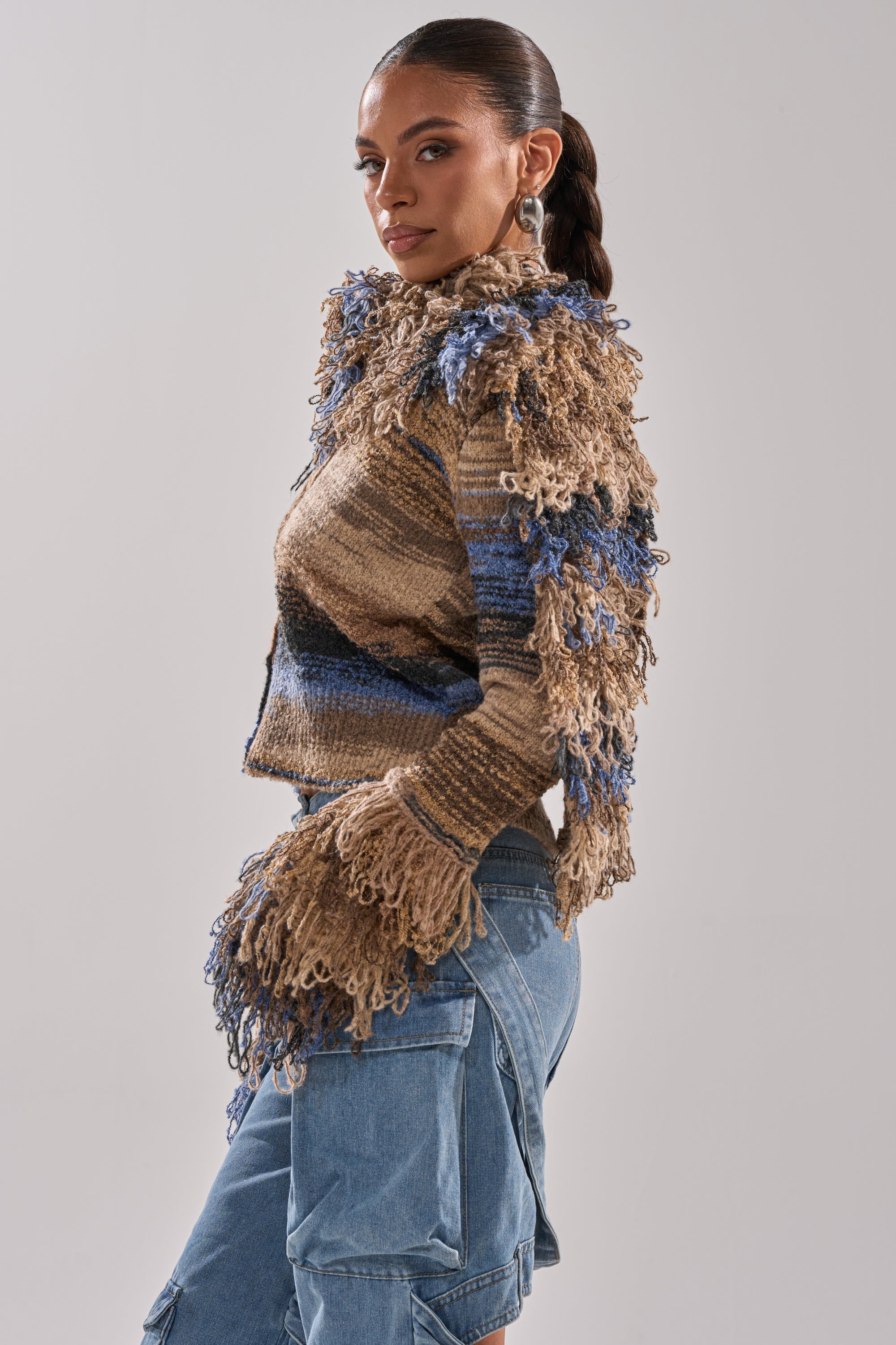 ALWAYS ON MY MIND FRINGE SWEATER