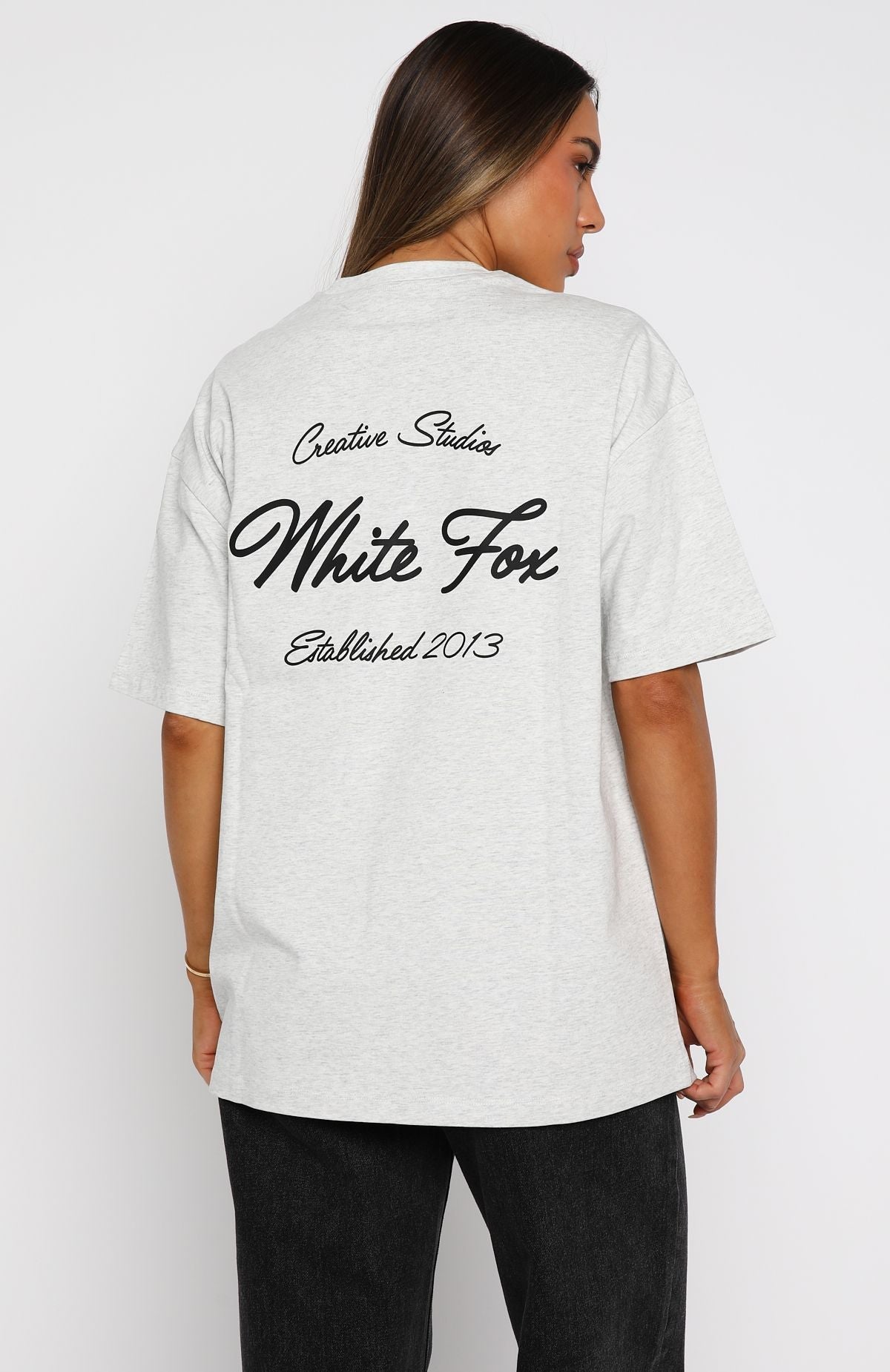 Creative Studios Oversized Tee Grey Marle