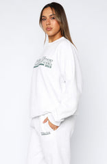 No Hesitation Oversized Sweater Grey Marle