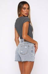 Vera Denim Shorts Light Blue